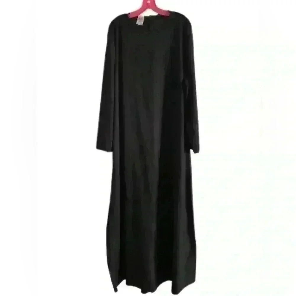 SPIRIT HALLOWEEN COSTUME BASIC BLACK GOWN MENS LARGE